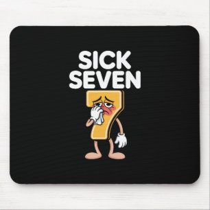 Alfombrilla De Ratón Disfraz de Halloween Sick Seven 67 divertido