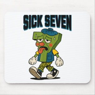 Alfombrilla De Ratón Disfraz de Halloween Sick Seven 67 para diseño pop