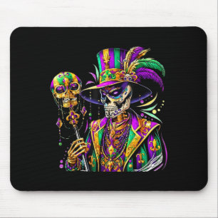 Alfombrilla De Ratón Disfraz de Mardi Gras Calavera de Azúcar Carnaval