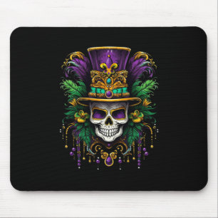 Alfombrilla De Ratón Disfraz de Mardi Gras Calavera de Azúcar Carnaval