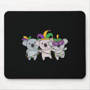 Alfombrilla De Ratón Disfraz del Carnaval de Mardi Gras Koala