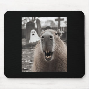 Alfombrilla De Ratón Disfraz divertido de fantasma de capibara para Hal