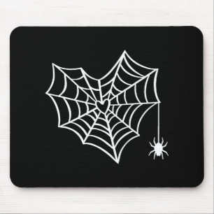 Alfombrilla De Ratón Disfraz espeluznante de la Web de Halloween Heart 