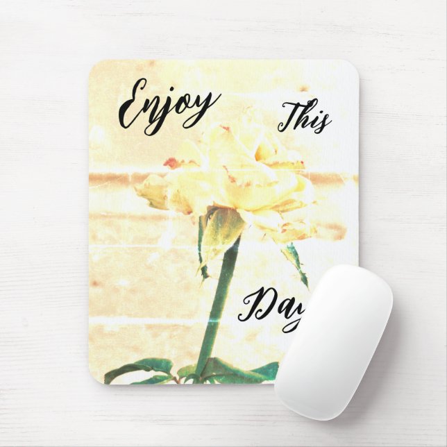 Alfombrilla De Ratón ¡Disfruten Este Día! (Con ratón)