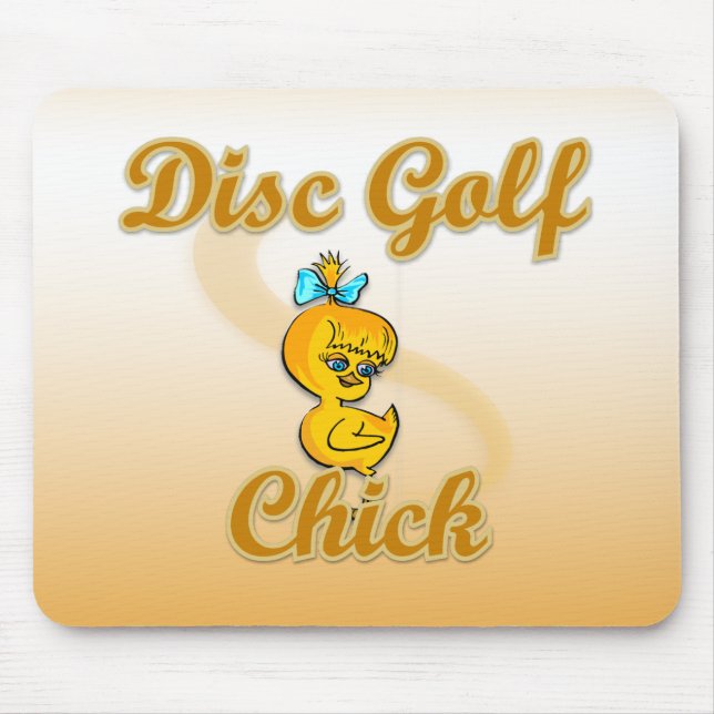 Alfombrilla De Ratón Disk Golf Chick (Frente)