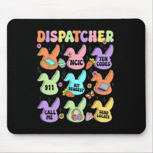Alfombrilla De Ratón Dispatcher Pascua Conejito Lindo Coqueta Vaquera E