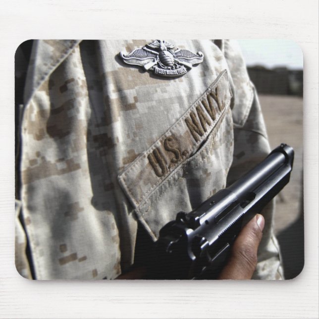 Alfombrilla De Ratón Dispositivo de guerra de la fuerza marina de flota (Frente)