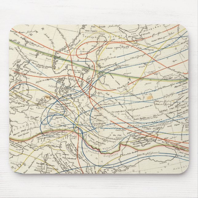 Alfombrilla De Ratón Distribución de mamíferos (Frente)