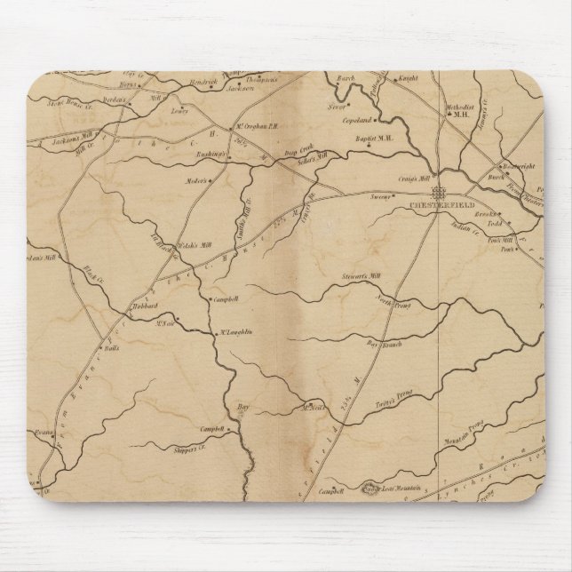 Alfombrilla De Ratón Distrito de Chesterfield, Carolina del Sur (Frente)