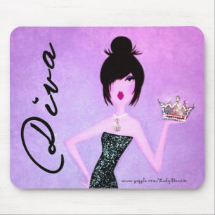 Alfombrilla De Ratón DIVA con un mousepad de la tiara