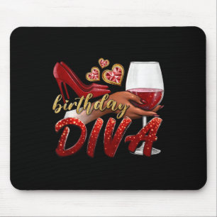 Alfombrilla De Ratón Diva de cumpleaños divertida Feliz cumpleaños taco