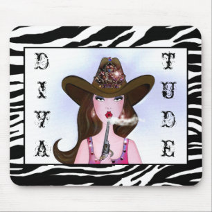 Alfombrilla De Ratón "Diva de una lechera" Mousepad