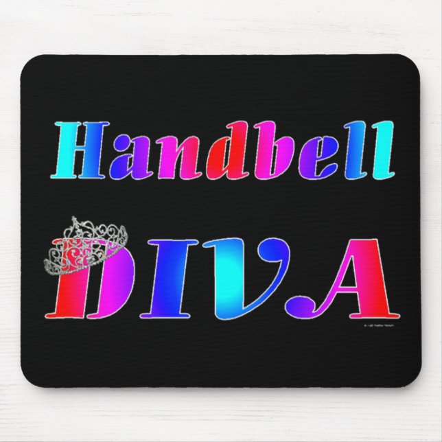 Alfombrilla De Ratón Diva del Handbell (Frente)