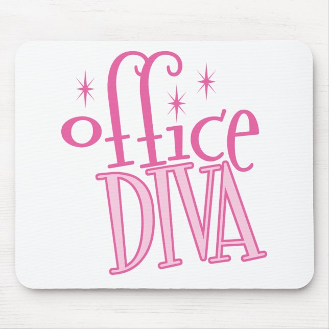 Alfombrilla De Ratón Diva Mousepad de la oficina (Frente)