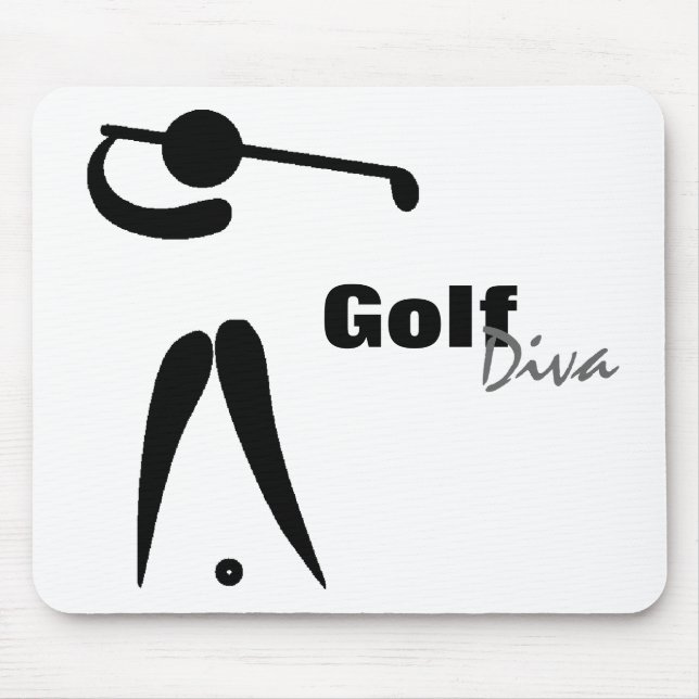 Alfombrilla De Ratón Diva Mousepad del golf (Frente)