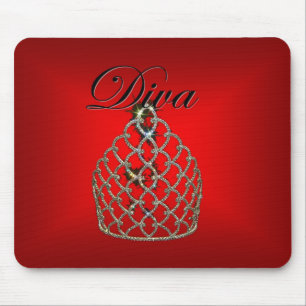 Alfombrilla De Ratón Diva roja
