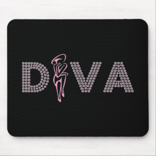 Alfombrilla De Ratón Diva rosada