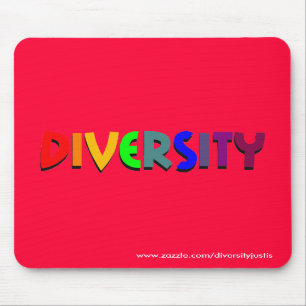 Alfombrilla De Ratón Diversidad (arco iris) Mousepad (estilo vertical)