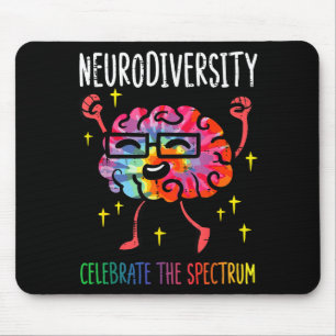 Alfombrilla De Ratón Diversidad Neurodiversa Cerebro Conciencia de Auti