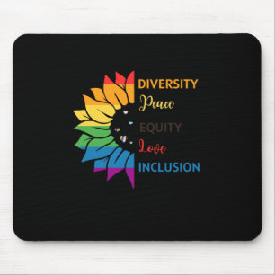 Alfombrilla De Ratón Diversidad Paz Equidad Inclusión de Amor - Arcoiri