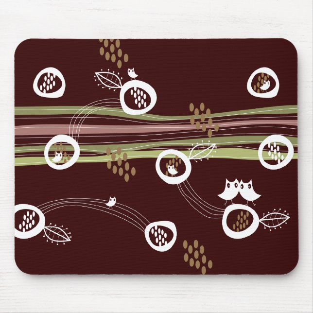 Alfombrilla De Ratón Diversión caprichosa linda de la jerarquía de las (Frente)