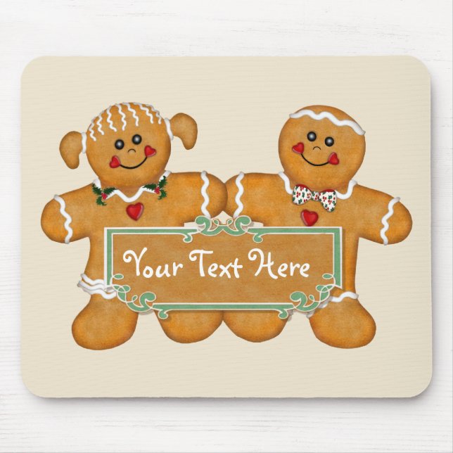 Alfombrilla De Ratón Diversión de Gingerbread (Frente)