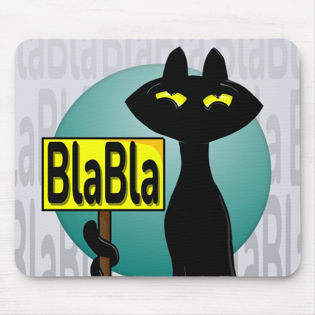 Alfombrilla de ratón divertida Bad Boogie BlaBla (Frente)