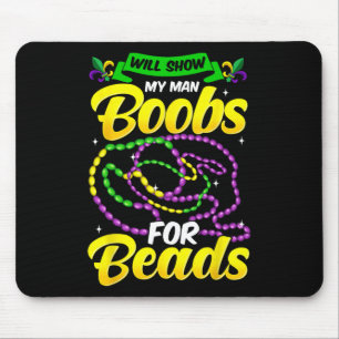 Alfombrilla De Ratón Divertida Camisa De Mardi Gras Para Los Hombres