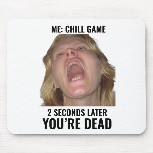 Alfombrilla de ratón divertida de meme de juegos c (Frente)