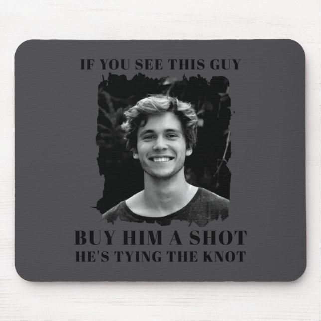 Alfombrilla De Ratón Divertida Despedida de Soltero Hombres  (Frente)