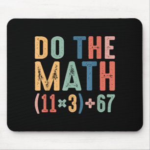 Alfombrilla De Ratón Divertida ecuación matemática escolar de 100 días