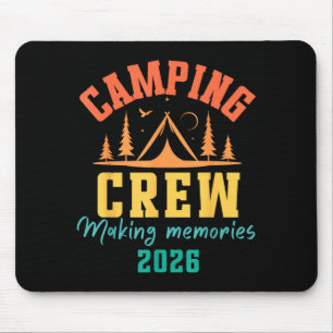 Alfombrilla De Ratón Divertida familia al aire libre grupo de camping e