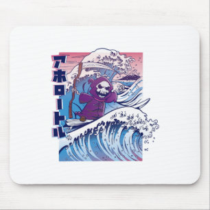Alfombrilla De Ratón Divertida Ola Grande Kanagawa Vaporwave Japón Surf