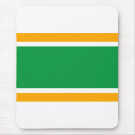 Alfombrilla De Ratón Divertidas audaces franjas deportivas verdes de co