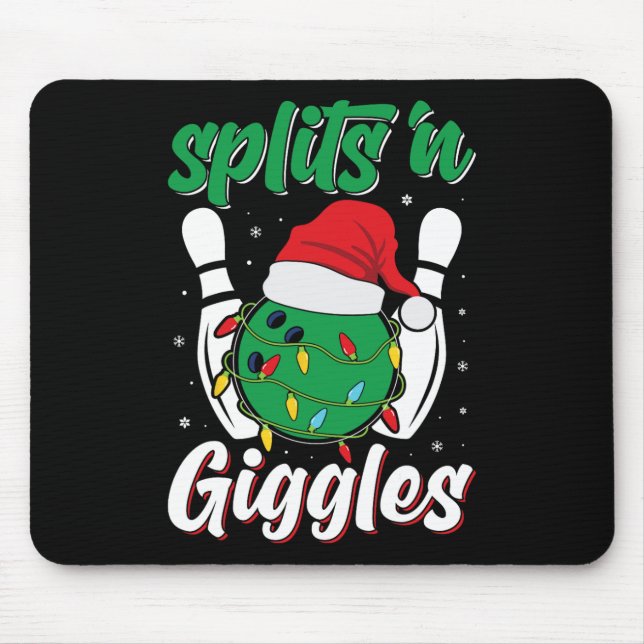 Alfombrilla De Ratón Divertidas escisiones en el bol de los Navidades d (Frente)