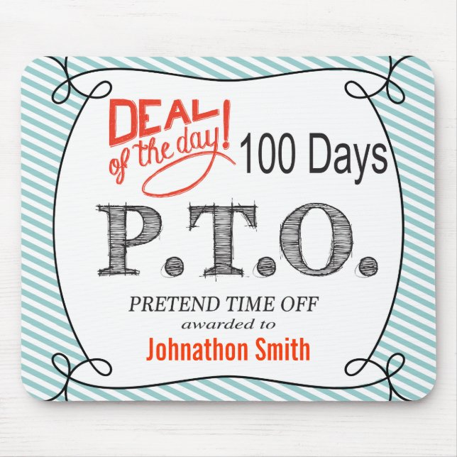 Alfombrilla De Ratón Divertidas felicitaciones promovidas para presumir (Frente)