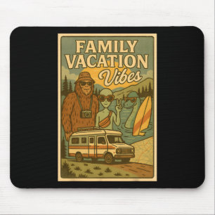 Alfombrilla De Ratón Divertidas vacaciones familiares de verano de Bigf