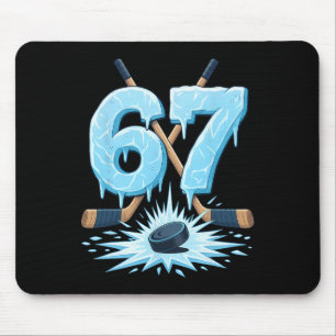 Alfombrilla De Ratón Divertido 67 Hockey Seis Siete Amante de Hielo Dri