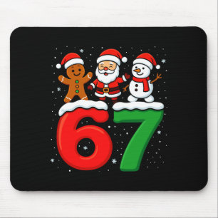 Alfombrilla De Ratón Divertido 67 Meme Navidad Seis Siete Santa Muñeco