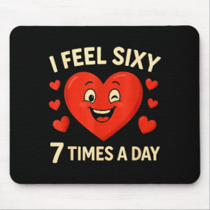 Alfombrilla De Ratón Divertido 67 Meme Seis Siete Corazón San Valentín