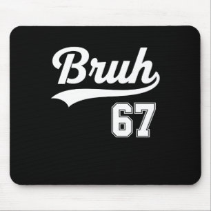 Alfombrilla De Ratón Divertido 67 Seis Siete Bruh Meme Estilo Bysebyll 