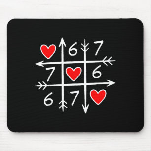 Alfombrilla De Ratón Divertido 6 7 Meme Corazón Gen Alfa Seis Siete 67 