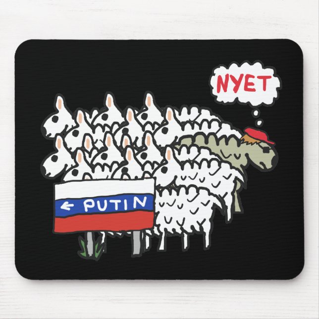 Alfombrilla De Ratón Divertido anti Putin (Frente)