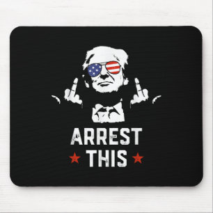 Alfombrilla De Ratón Divertido arresto de Trump en medio de Donald Trum
