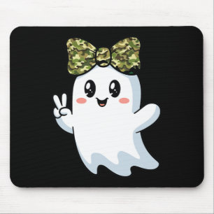 Alfombrilla De Ratón Divertido camuflaje de Halloween Camo Ghost Hello 