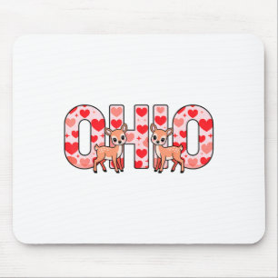 Alfombrilla De Ratón Divertido Ciervo de Ohio Fiesta del Medio Oeste O-