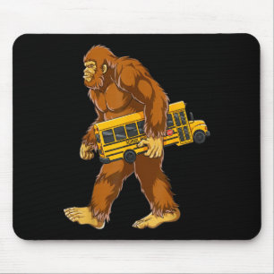 Alfombrilla De Ratón Divertido conductor de autobús Bigfoot Sasquatch a