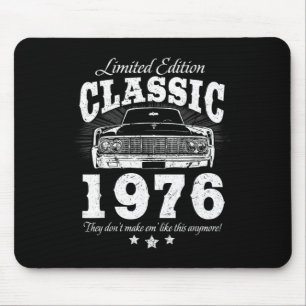 Alfombrilla De Ratón Divertido Cumpleaños 50 Clic Coche Antiguo Hombres