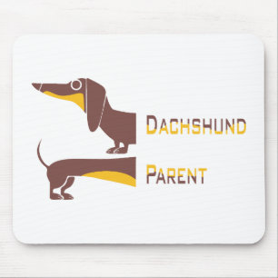 Alfombrilla De Ratón Divertido dachshund lindo para padres de perros la