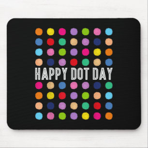 Alfombrilla De Ratón Divertido día feliz Polka Dot Estudiantes de Arte
